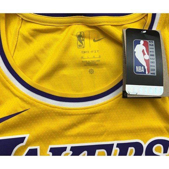 Nike Los Angeles Lakers Lebron James NBA Swingman Icon Edition Jersey Size L - Picture 5 of 7